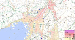 大阪の洪水・内水氾濫ハザードマップ