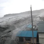岩手県宮古市田老を襲った津波