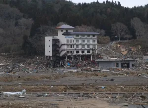 東日本大震災で被災した田老地区のたろう観光ホテル